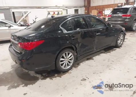 2014 Infiniti Q50 Premium z USA, uszkodzony, nr VIN JN1BV7AR1EM701326